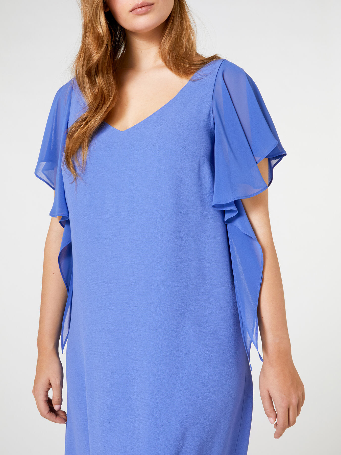 Abito elegante con maniche a volants image number 3