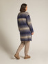 Ombre effect knit coat image number 1