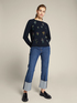 ECOVERO™ viscose sweater with floral embroidery image number 2