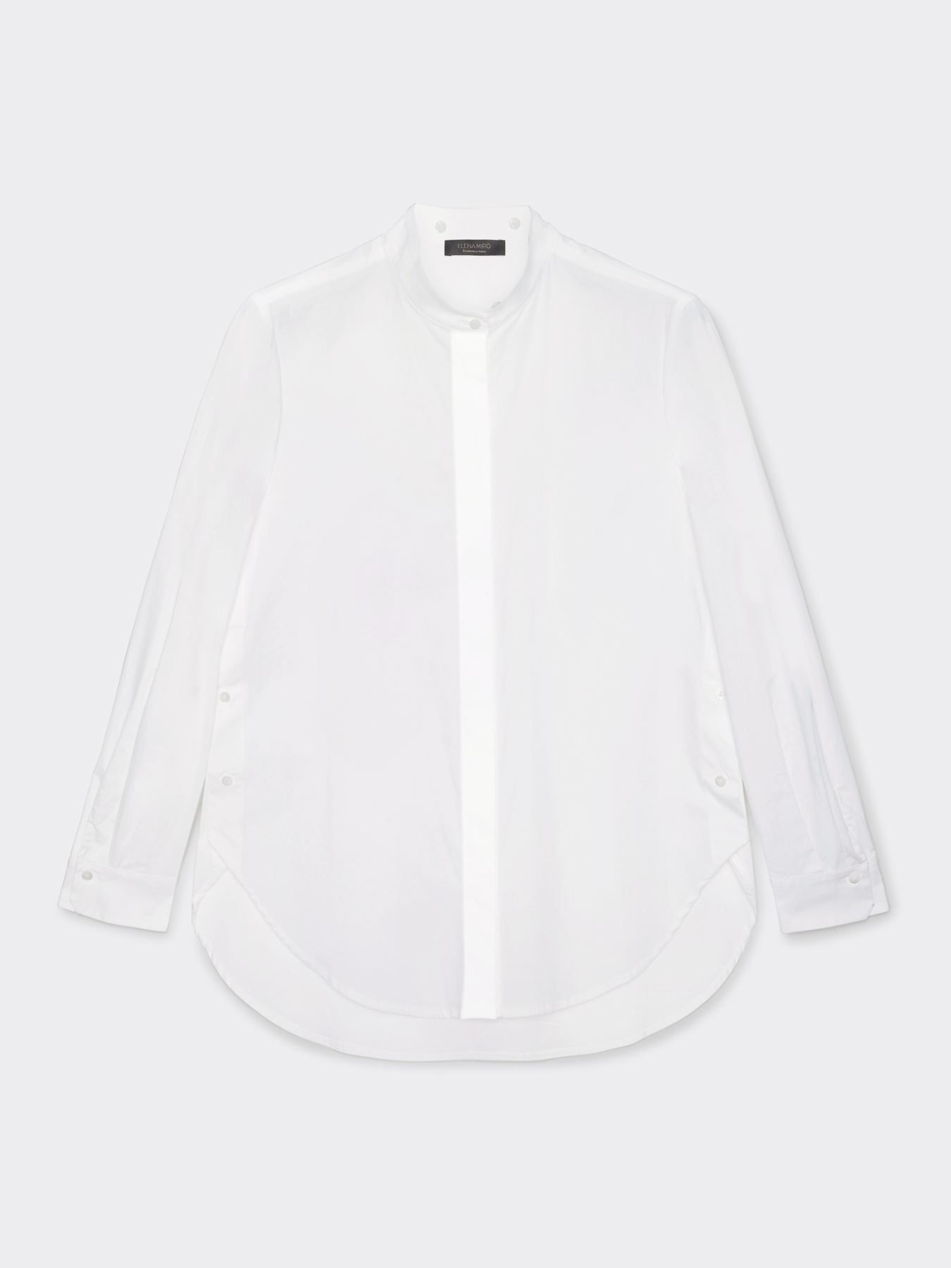 Shirt with embroidered detachable collar image number 6