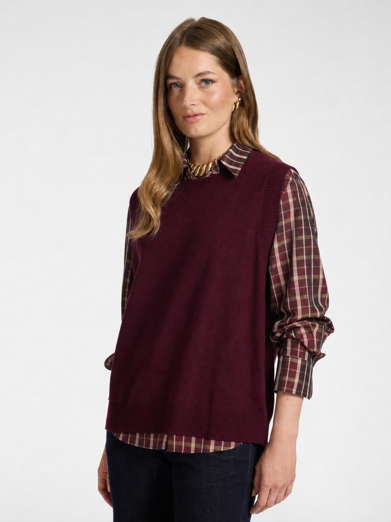 Gilet in lana con spacchi laterali image number 4