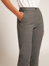 Straight-leg trousers in melange twill image number 4
