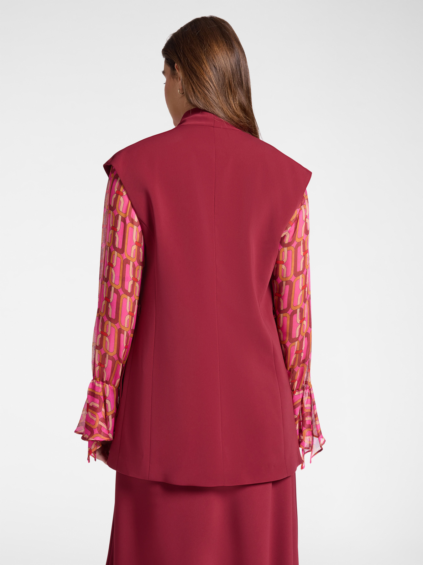 Ärmelloser Blazer aus Stretch-Cady image number 1