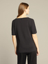 T-shirt with draping and brooch image number 1