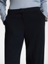 Palazzo pants in cotton blend cr&ecirc;pe image number 3