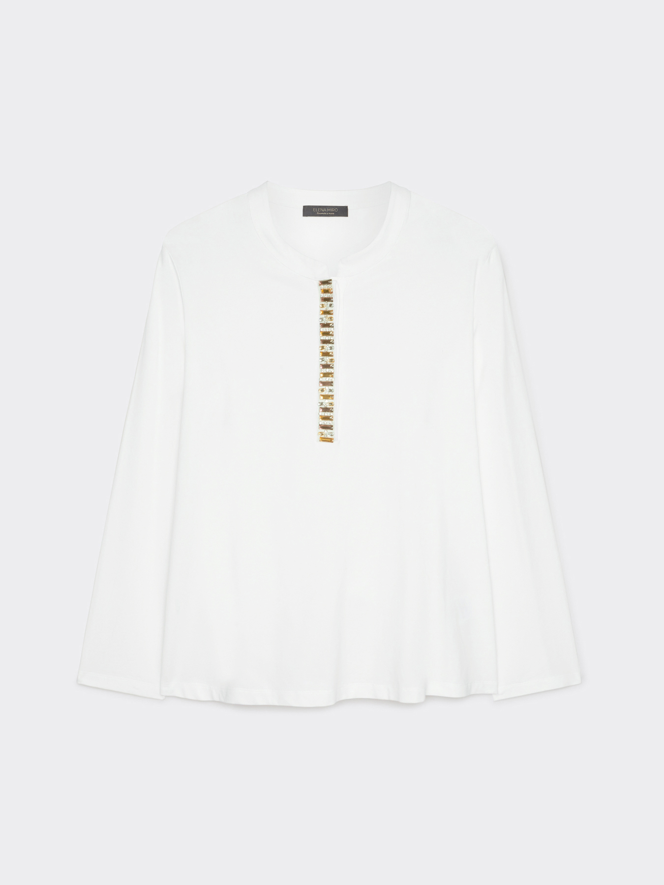 T-shirt con ricamo image number 4