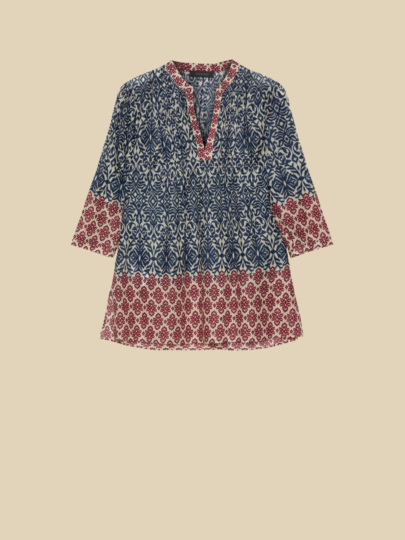 BLOUSE EN VOILE DE COTON IMPRIM&Eacute; image number 4