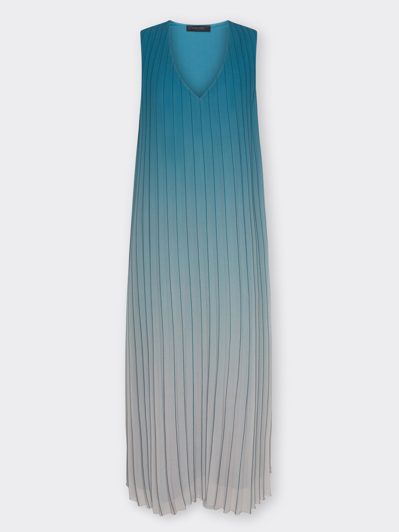Long pleated dress image number 4