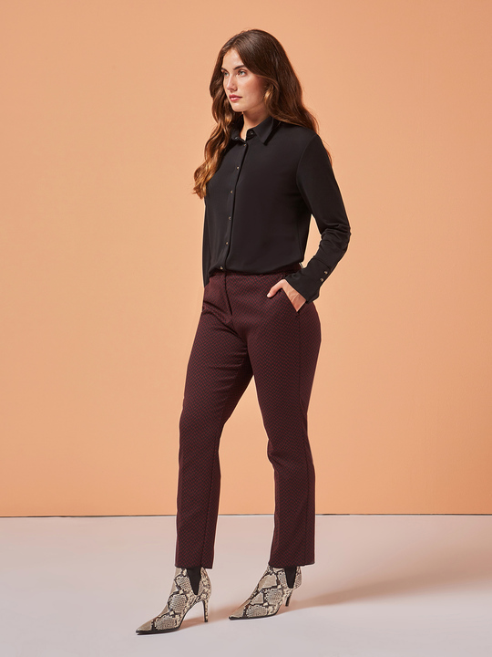 Elenamiro: Cal&ccedil;as skinny estampadas Roxo_1