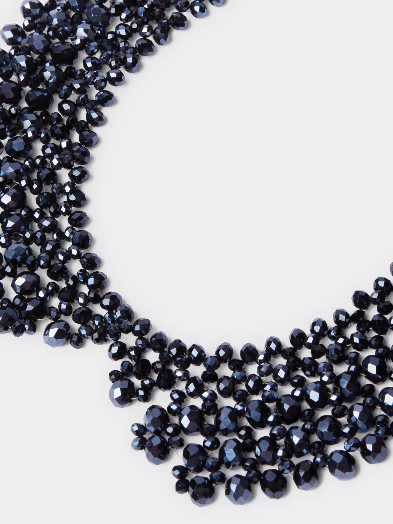 Colletto in perle di vetro e nastro image number 2