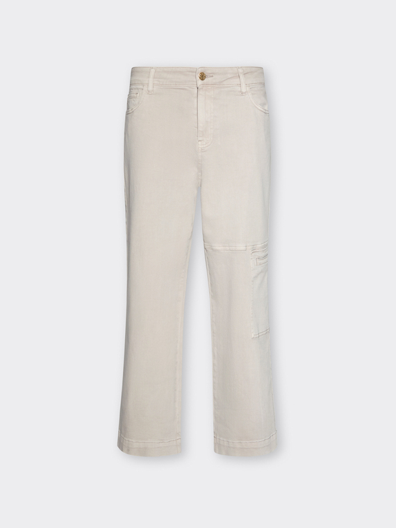 Pantaloni cargo in bull stretch
