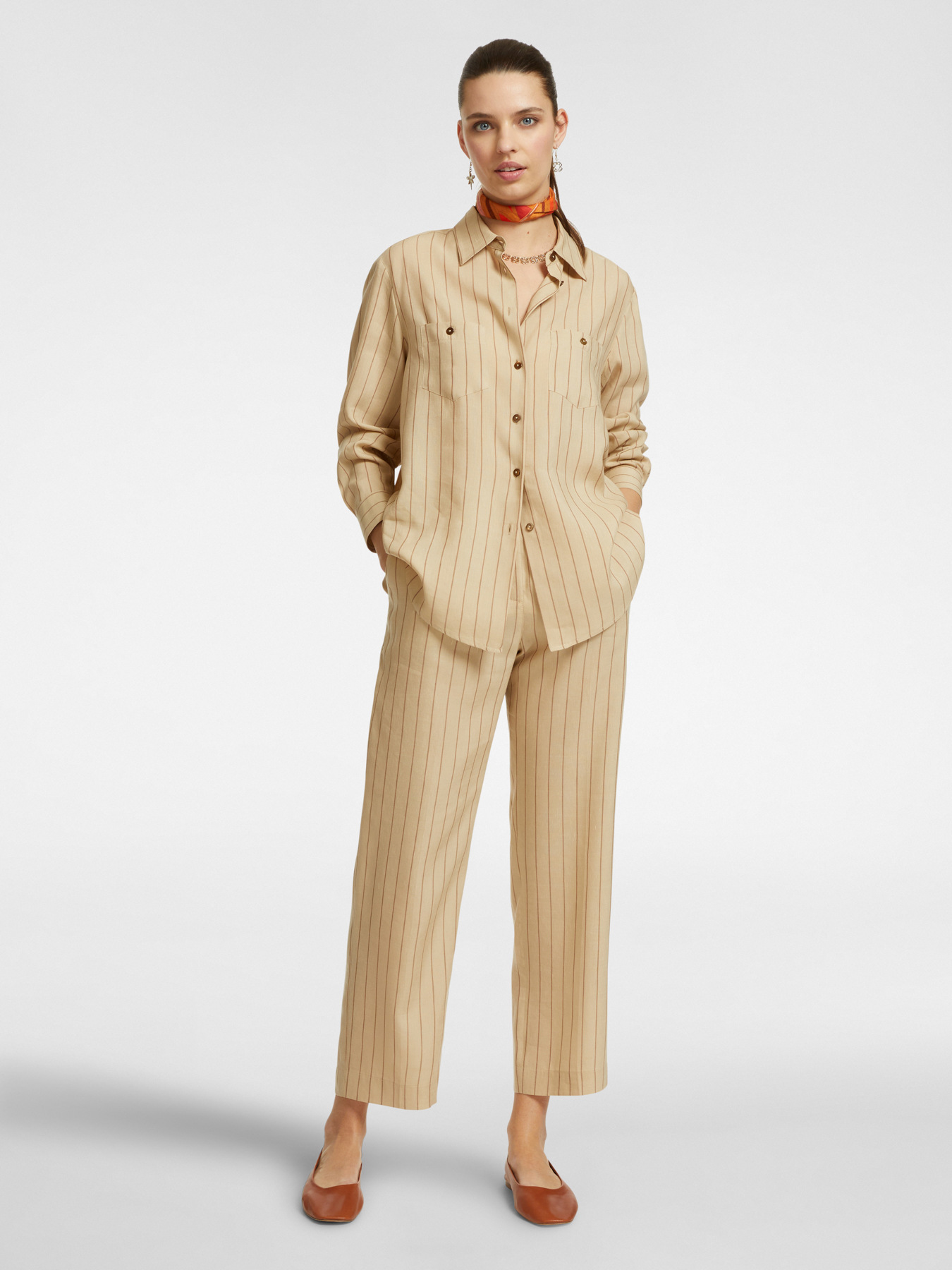 Pinstriped trousers image number 0