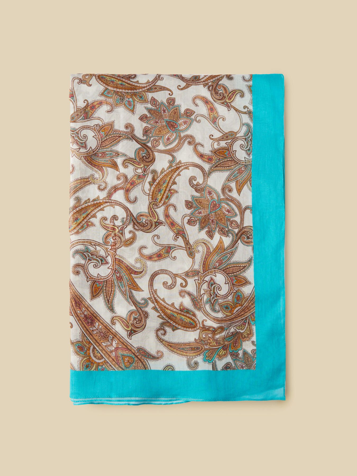 Echarpe com estampa de caxemira image number 0