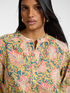 Printed cotton muslin blouse image number 3