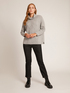 CASHMERE BLEND SOFT NECK SWEATER WITH ARGYLE PATTERN AND CABLING image number 0