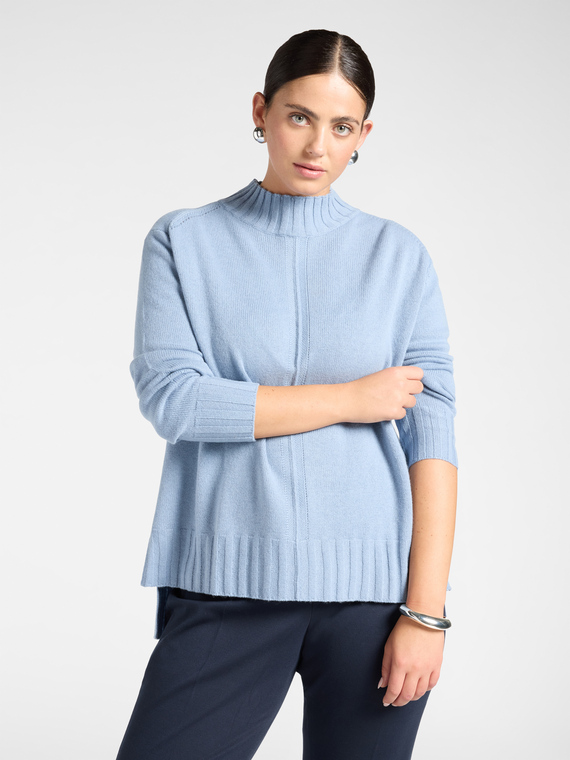 Pure wool turtleneck sweater