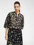 Blusa stampata in mussola di cotone image number 0