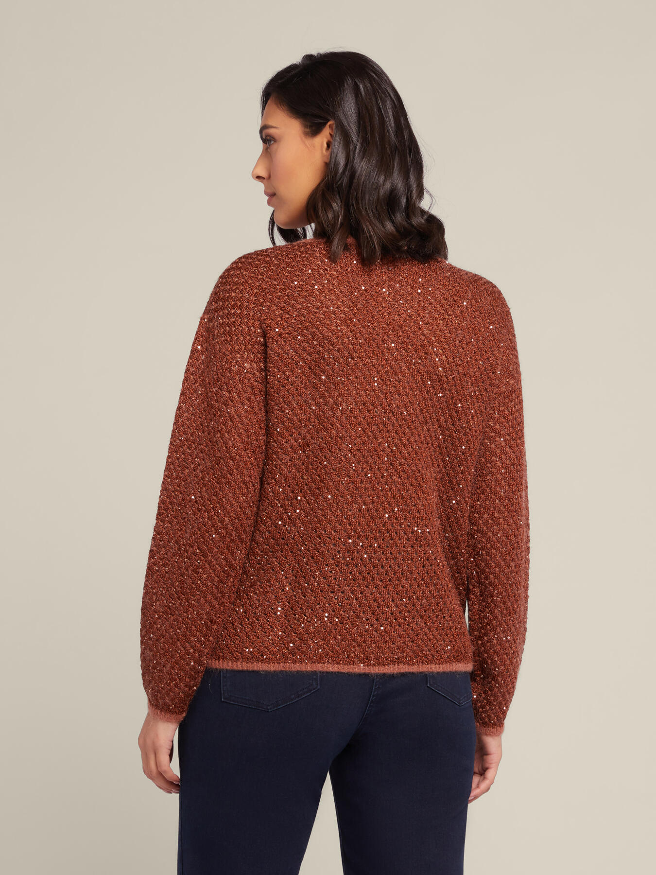 Maglia in mohair con paillettes image number 3