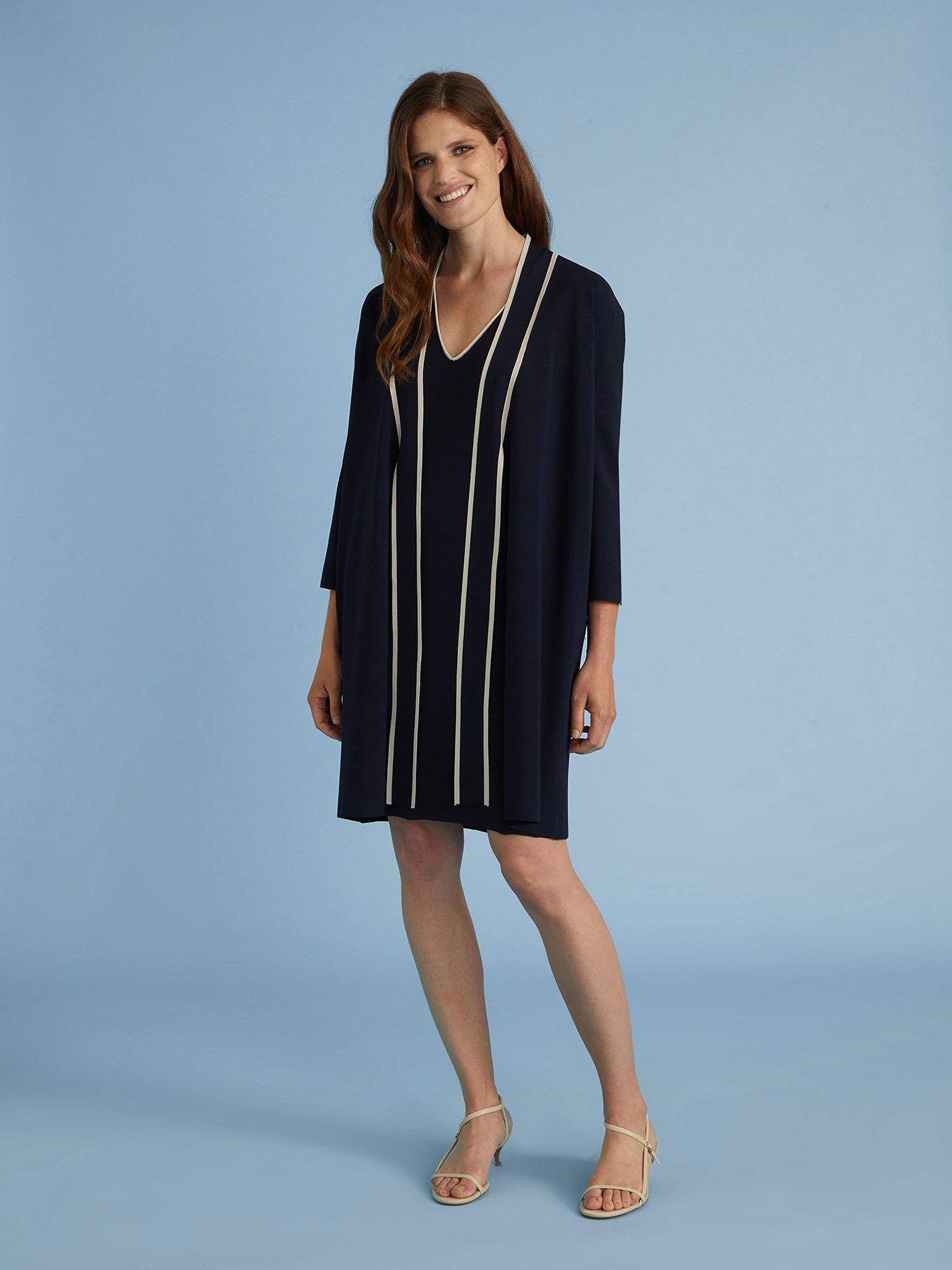 CREPE VISCOSE TRICOT DRESS image number 3