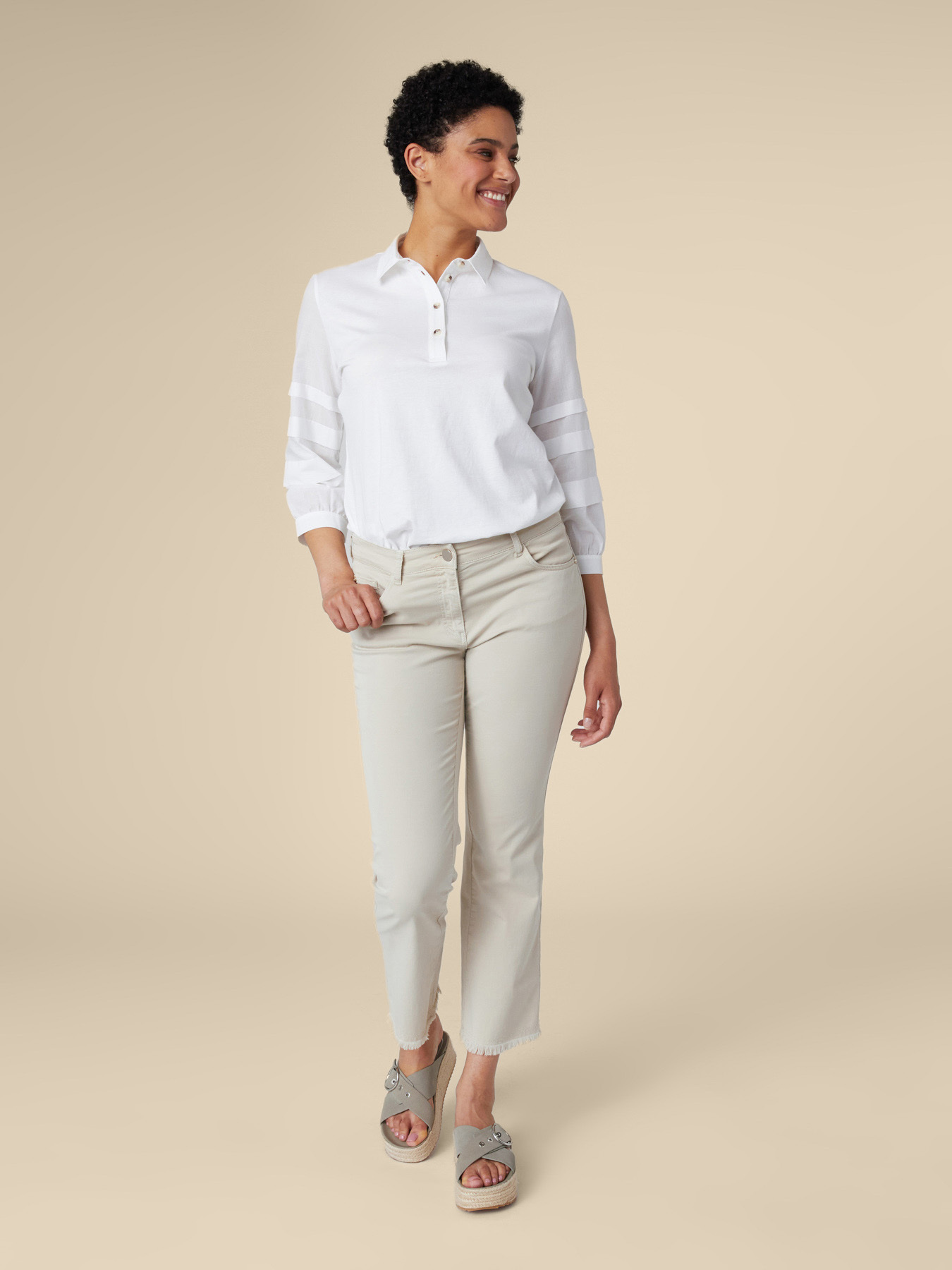 PANTALON 5 POCHES EN DRILL image number 0