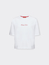 T-shirt con scritta ricamata image number 4