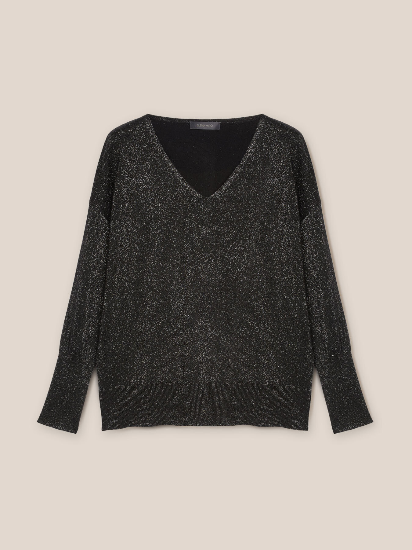 Camiseta con escote de pico image number 3