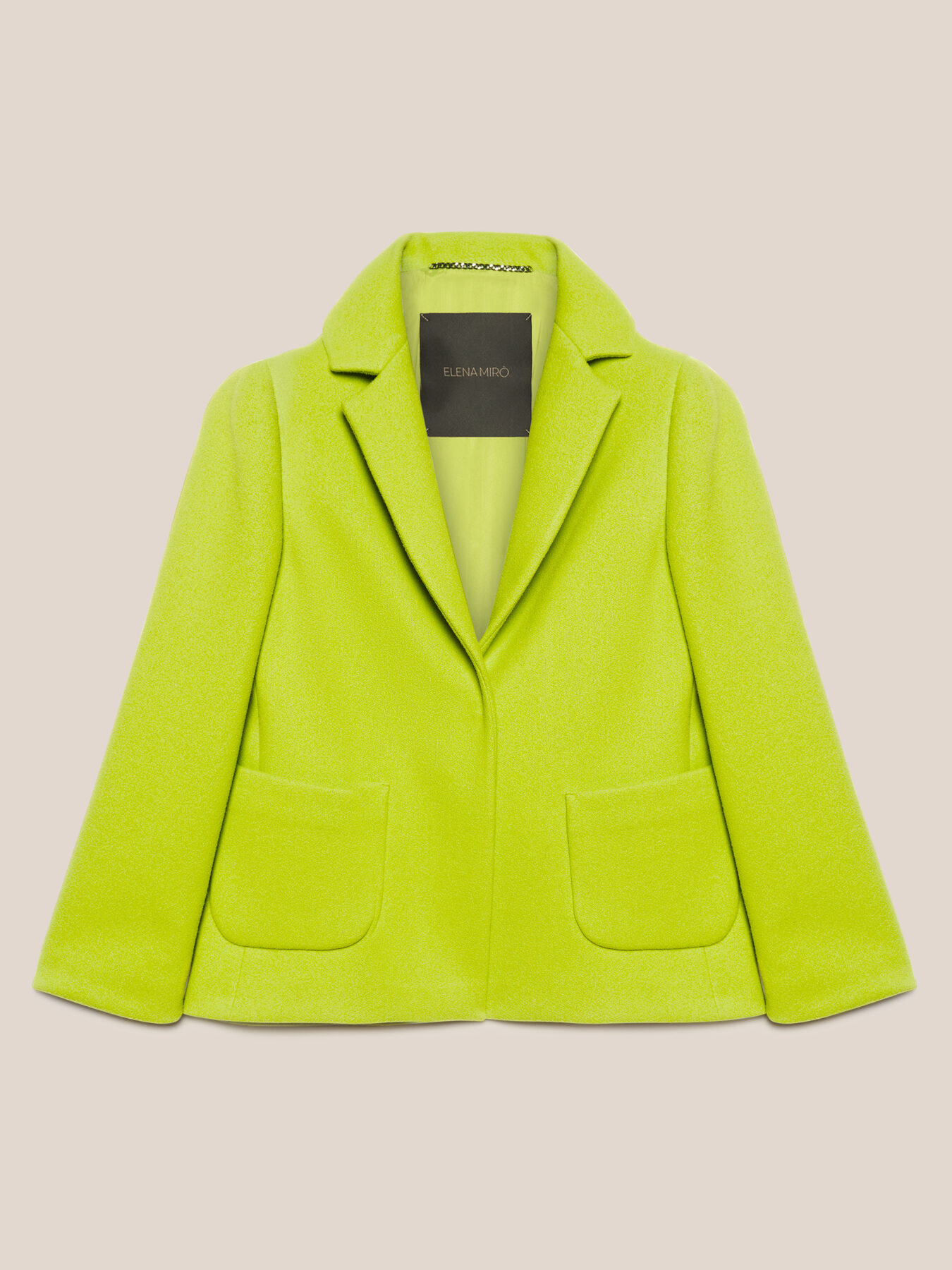 Boucle fabric short coat image number 4