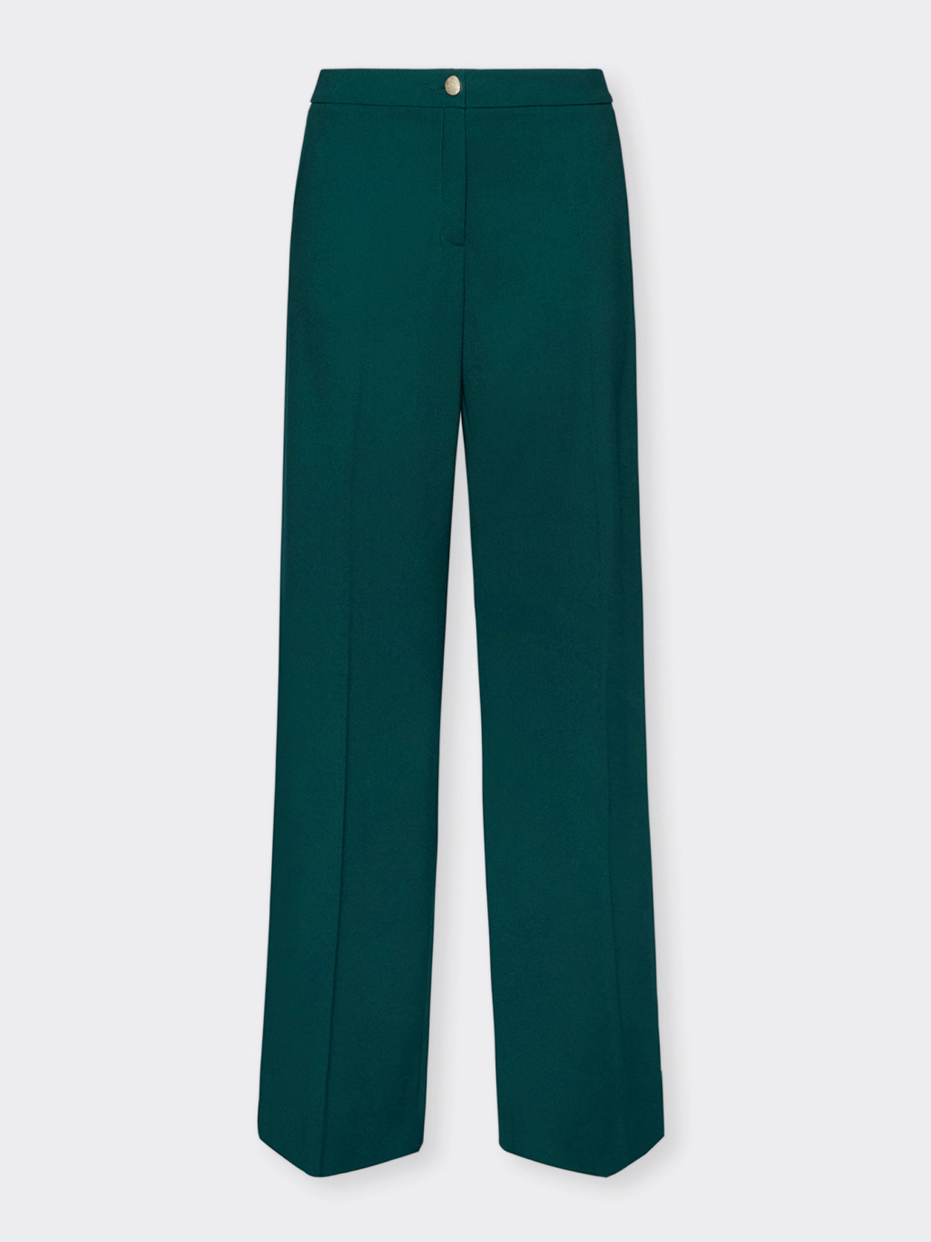 Stretch crepe fabric trousers image number 4