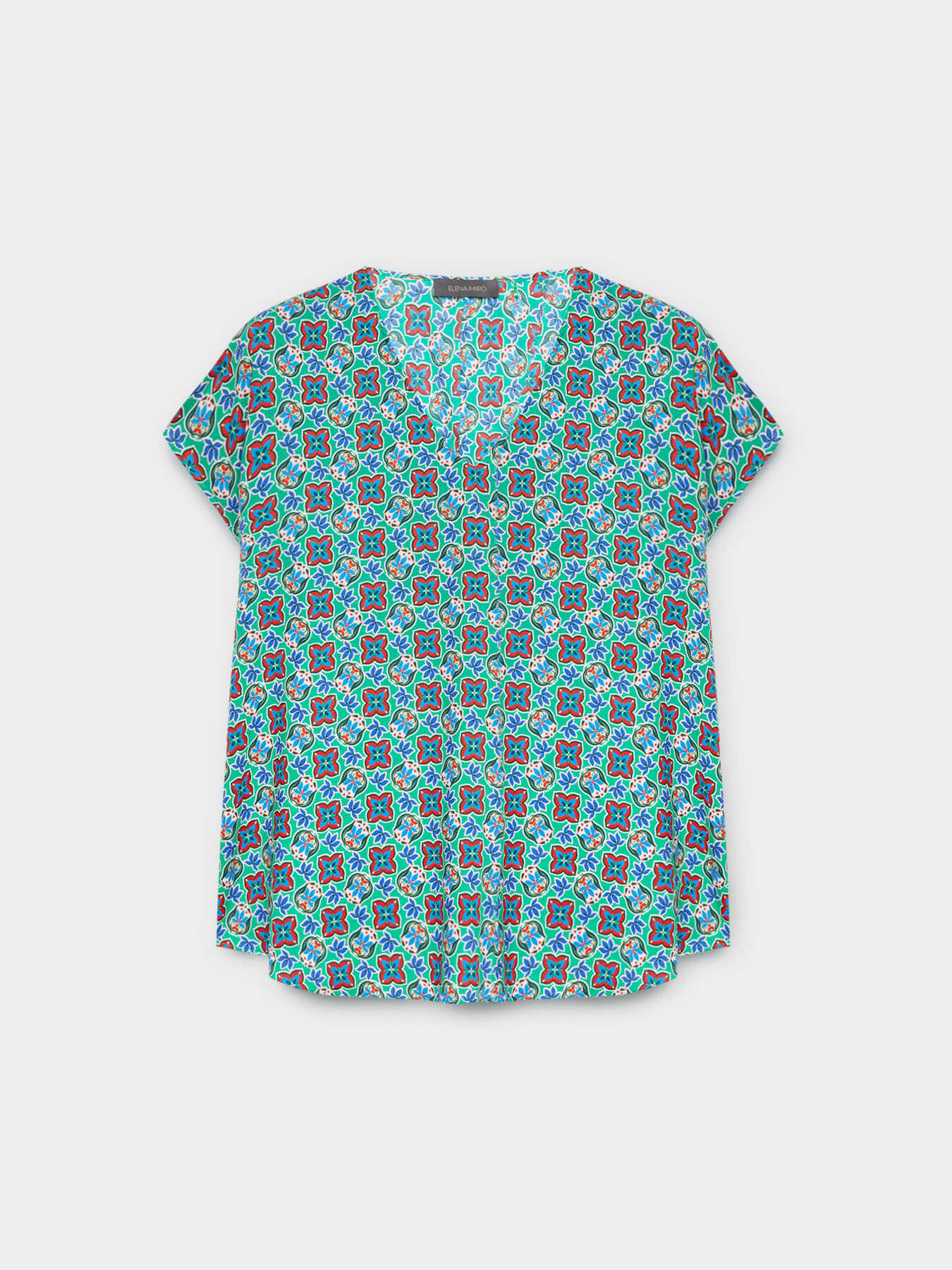 Blouse &agrave; impression ethnique image number 4