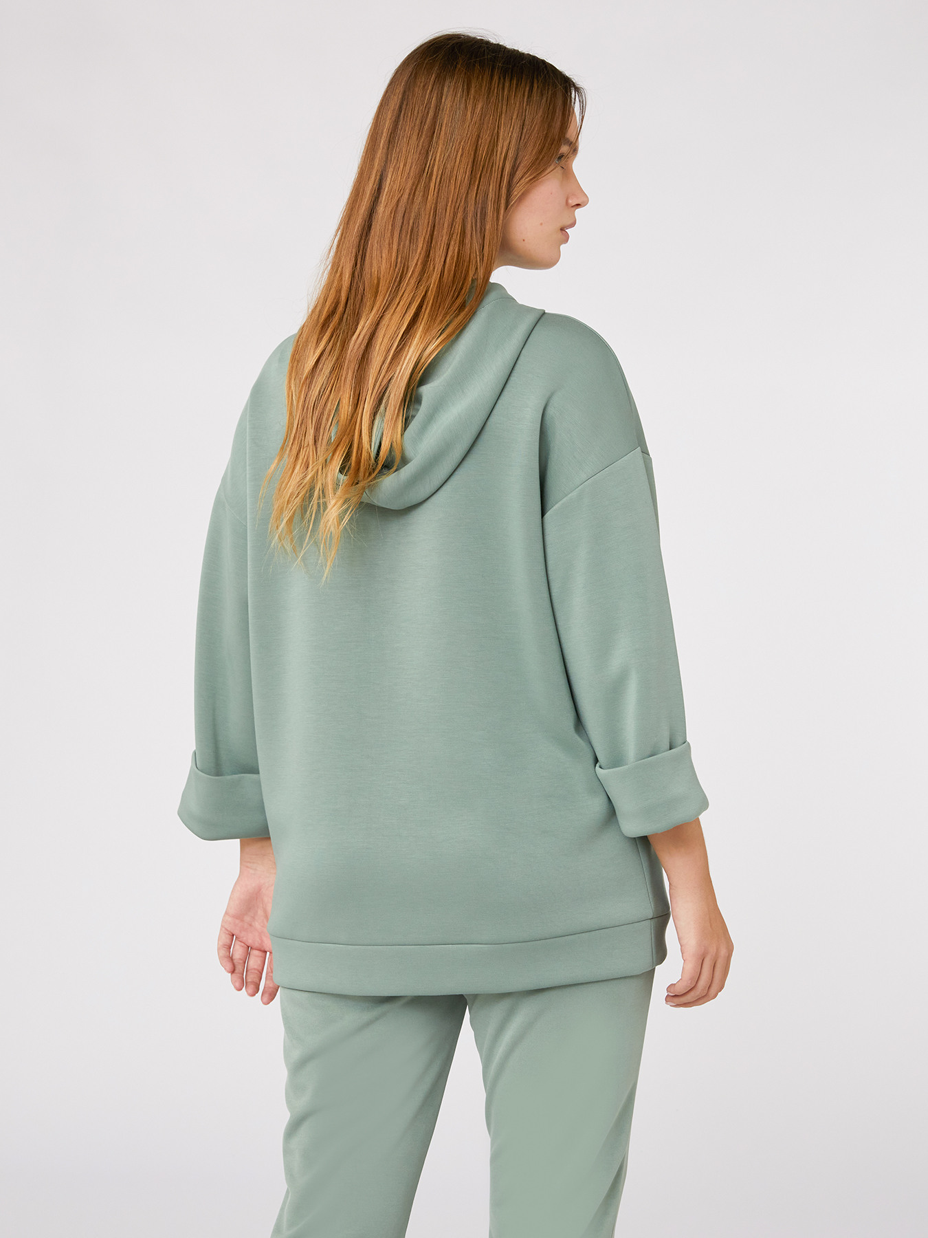 Felpa in modal con cappuccio image number 2