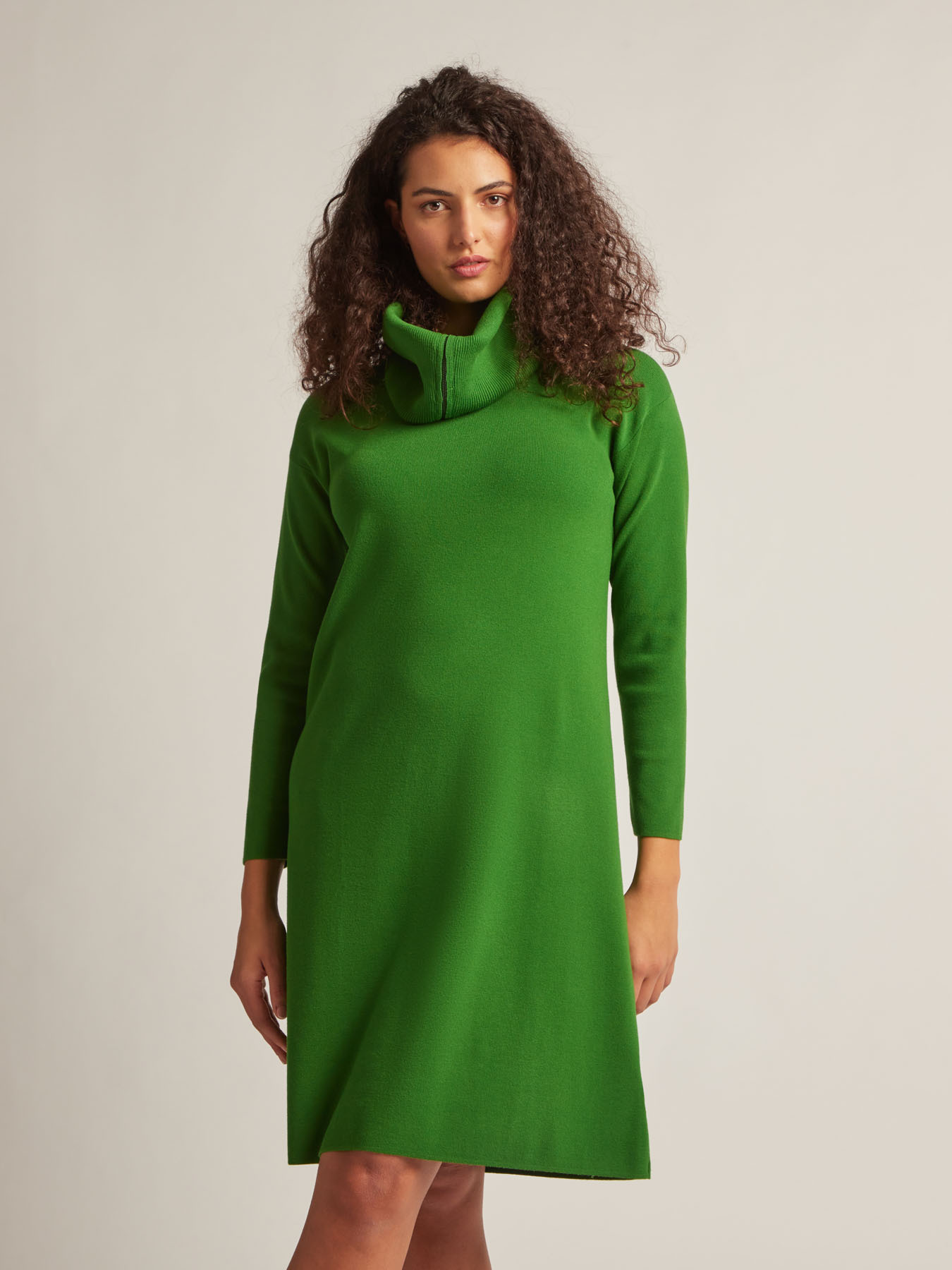 Robe en tricot &agrave; col boule image number 2