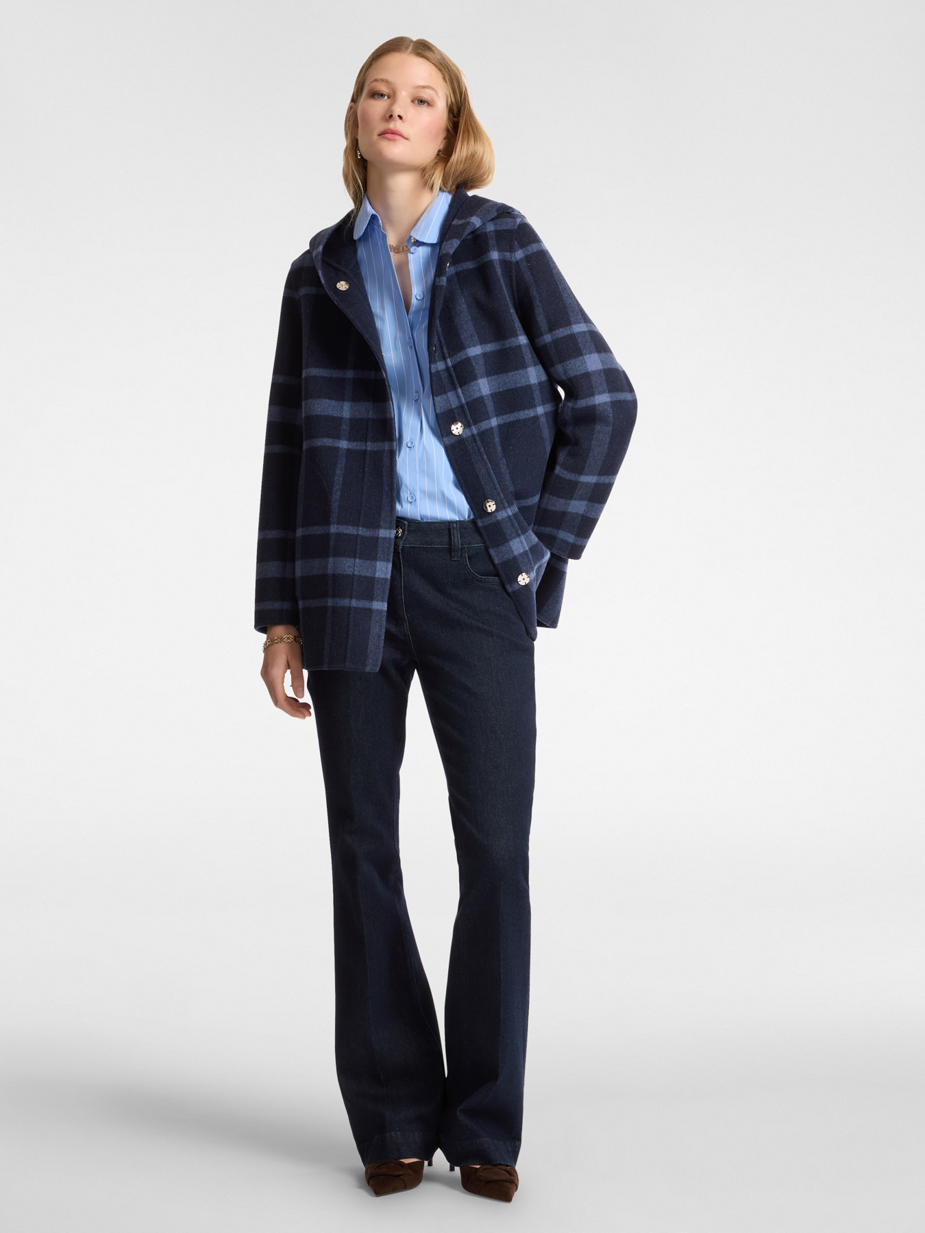 Cappotto casual fantasia checks image number 2