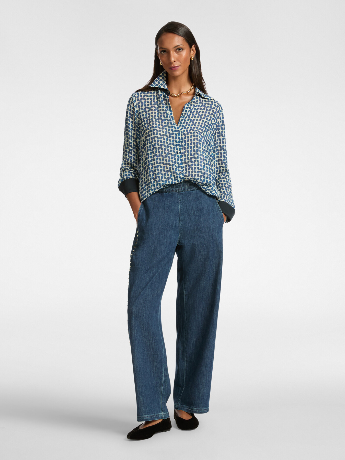 Hemd mit geometrischem Print image number 2