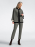 Slim-Fit Cropped-Hose mit Vichy-Karo image number 0