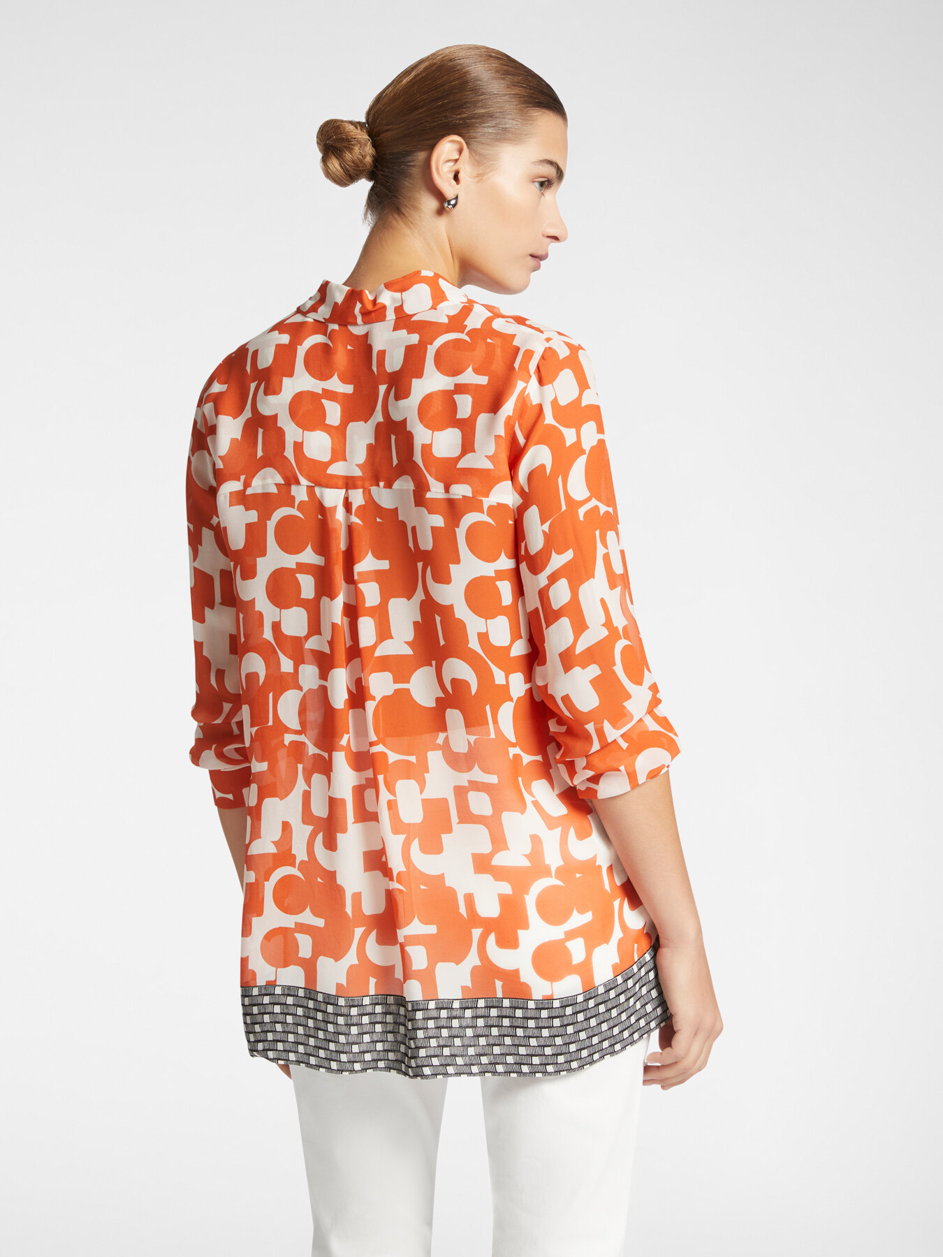 Gedrucktes Satinhemd image number 1