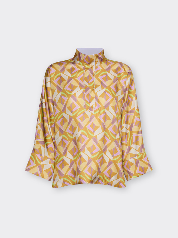 Blusa de viscosa estampada