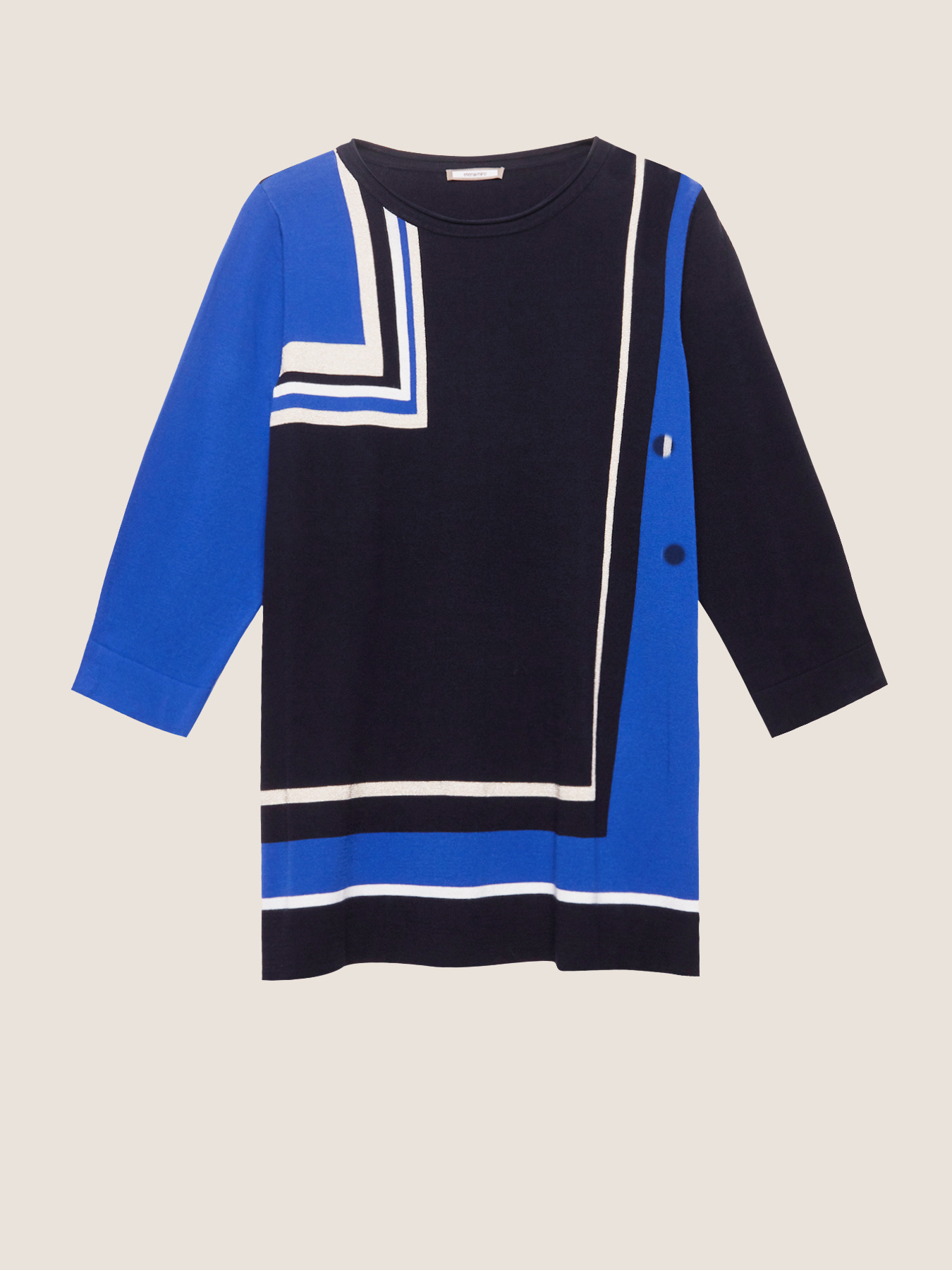 Maglia con intarsio geometrico image number 3