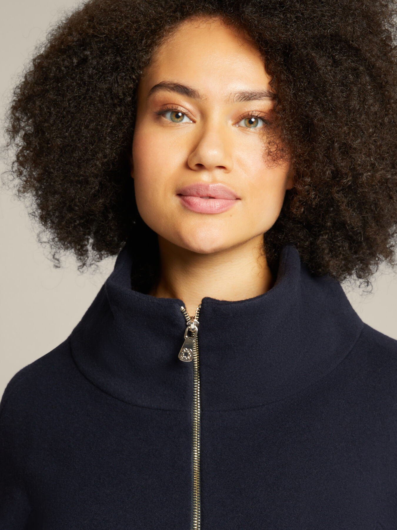 Casaco com fecho de correr em beaver image number 2