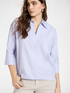 Three-quarter sleeve poplin shirt image number 0