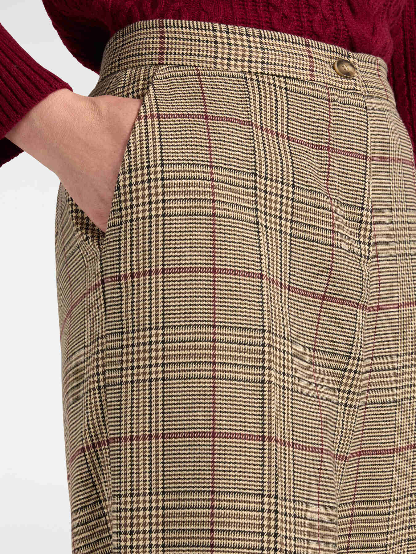Palazzo-Hose mit Wales-Muster image number 3