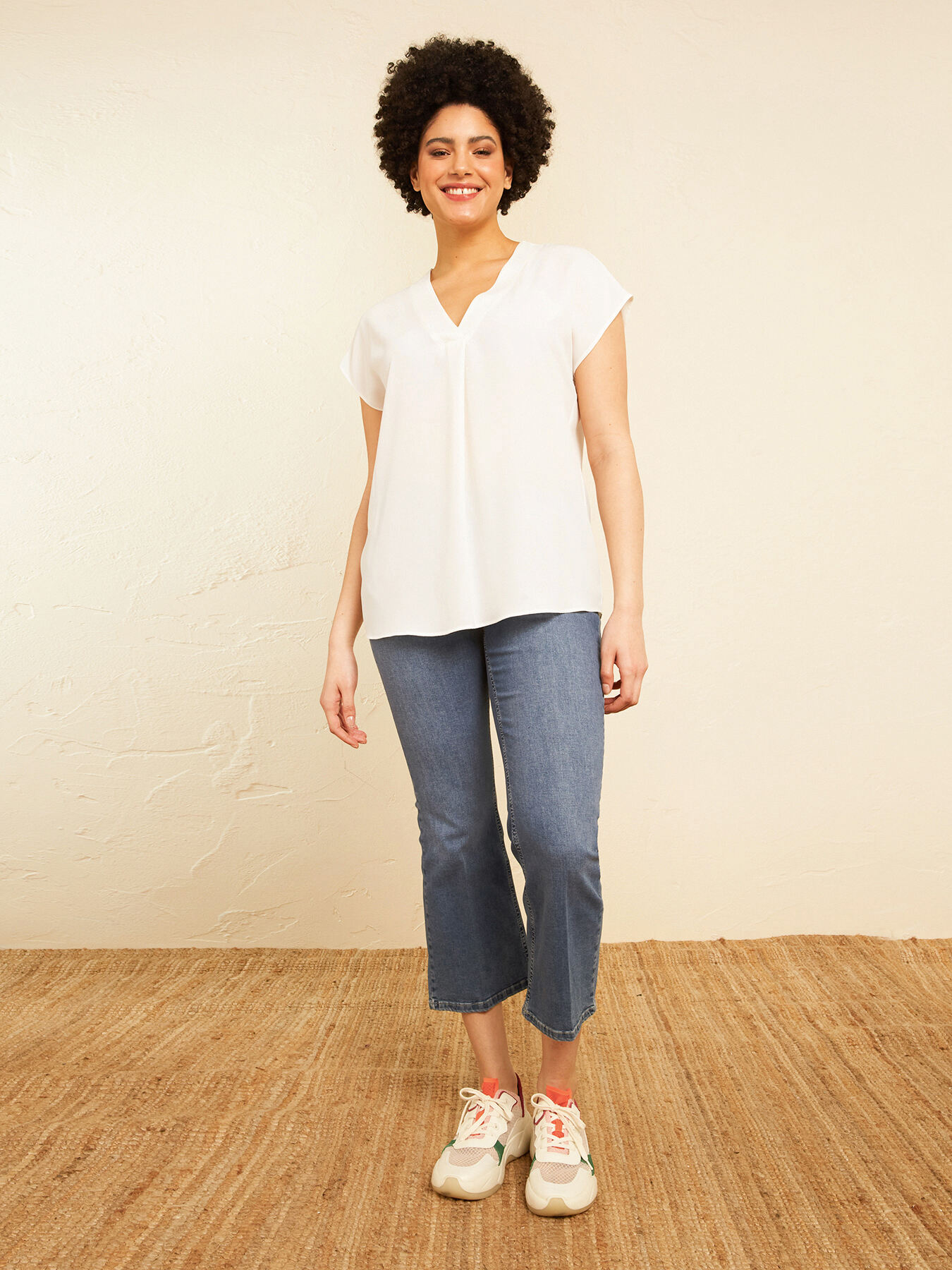 Cloqu&eacute; fabric top image number 3