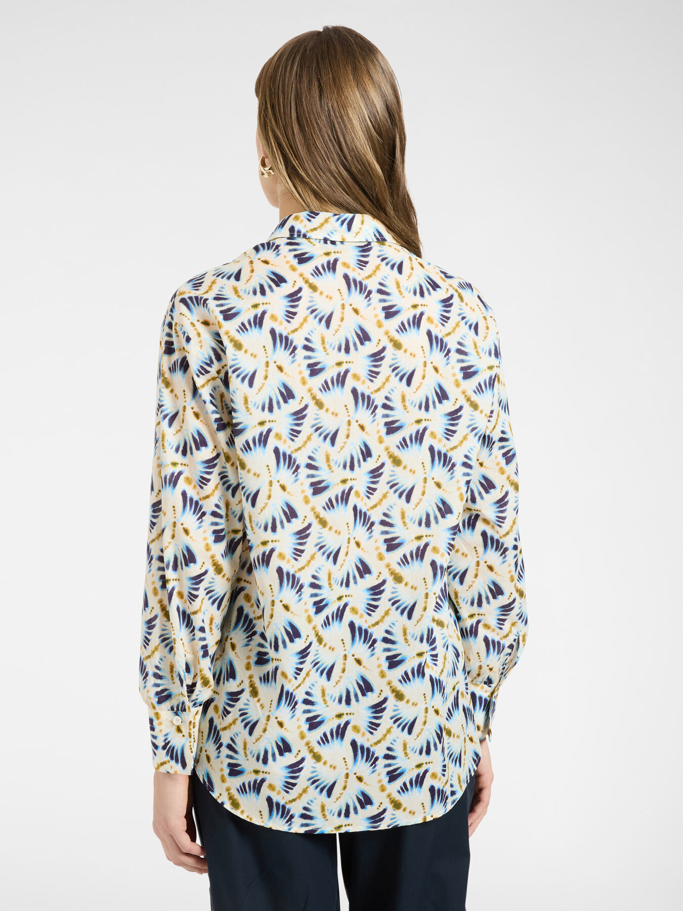 Camicia in mussola stampata image number 1