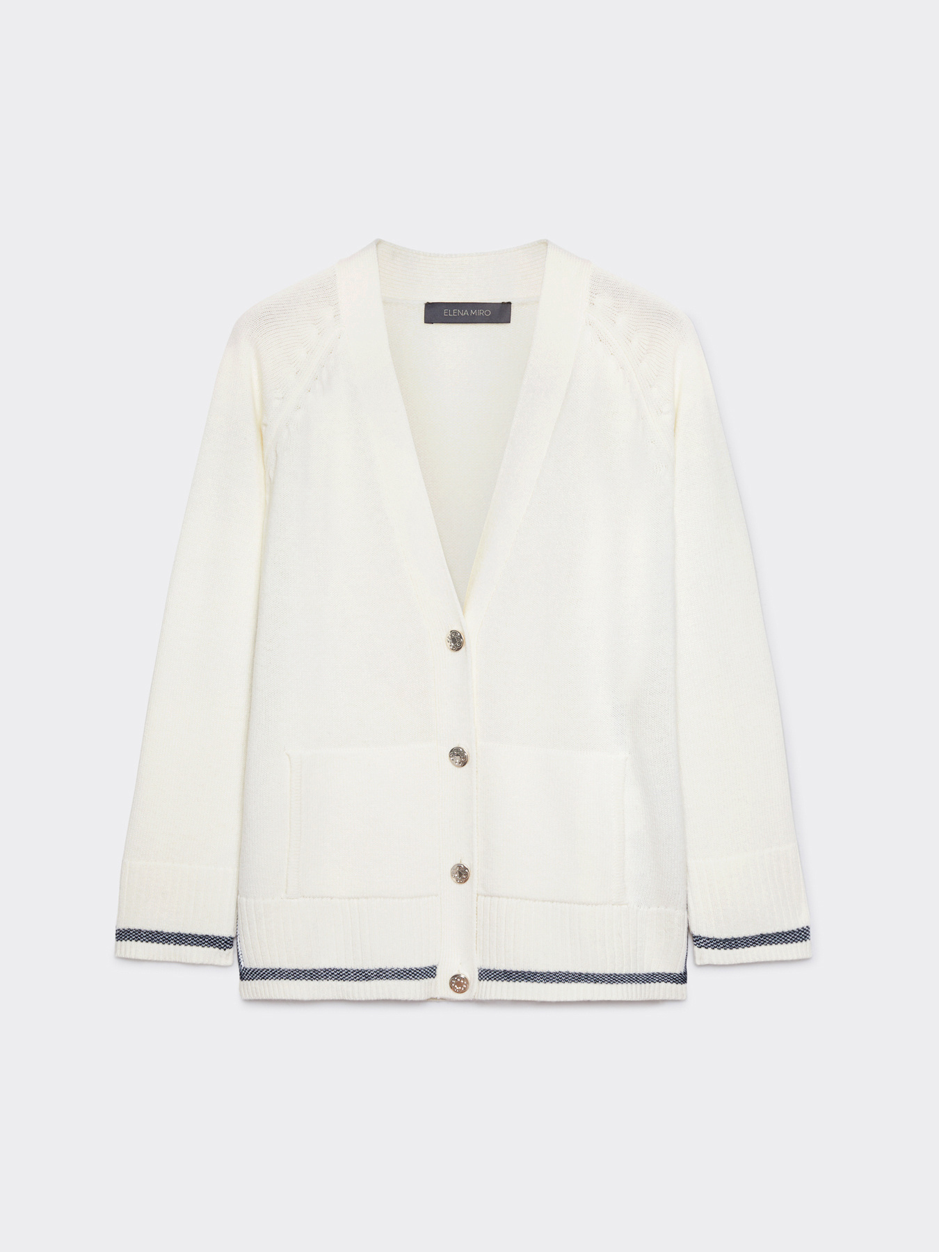 Cardigan aus Wolle mit bearbeiteten Bord&uuml;ren image number 4