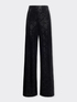 Palazzo trousers in laminated chenille image number 4