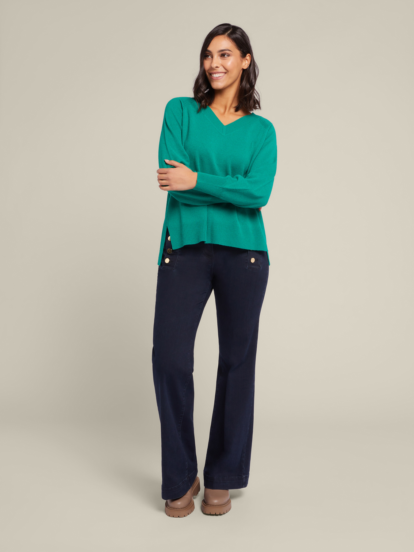 Maglia in 100% lana cardata image number 0