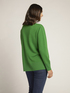 Solid colour sweater in wool and viscose image number 1