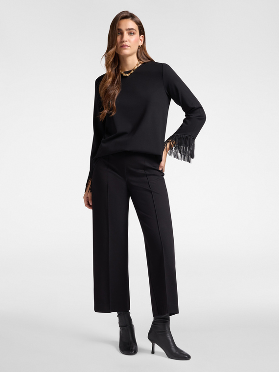 Pantalon &agrave; enfiler en jersey