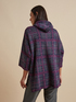 Chequered knit cape image number 1