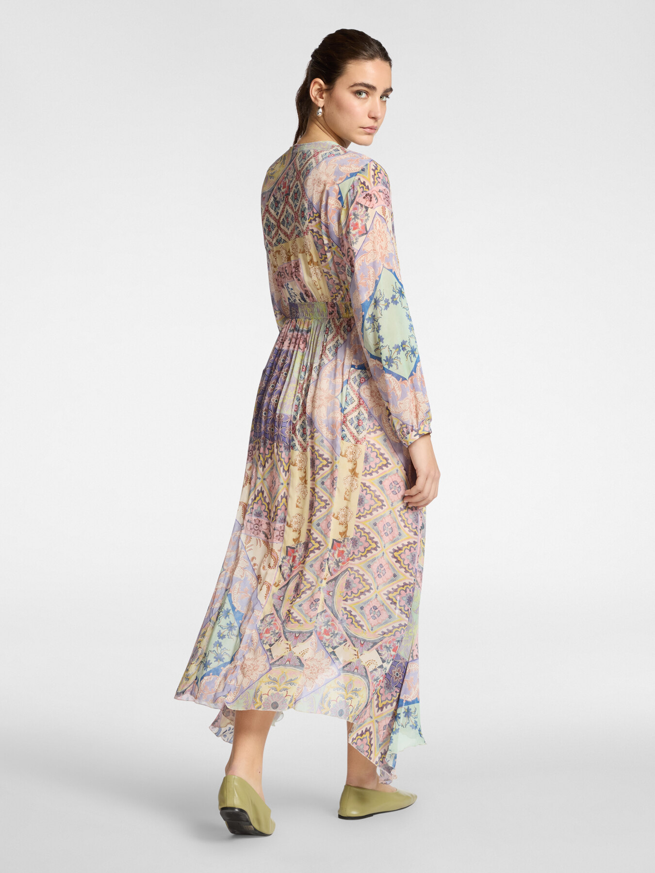 Vestido longo estampado image number 1