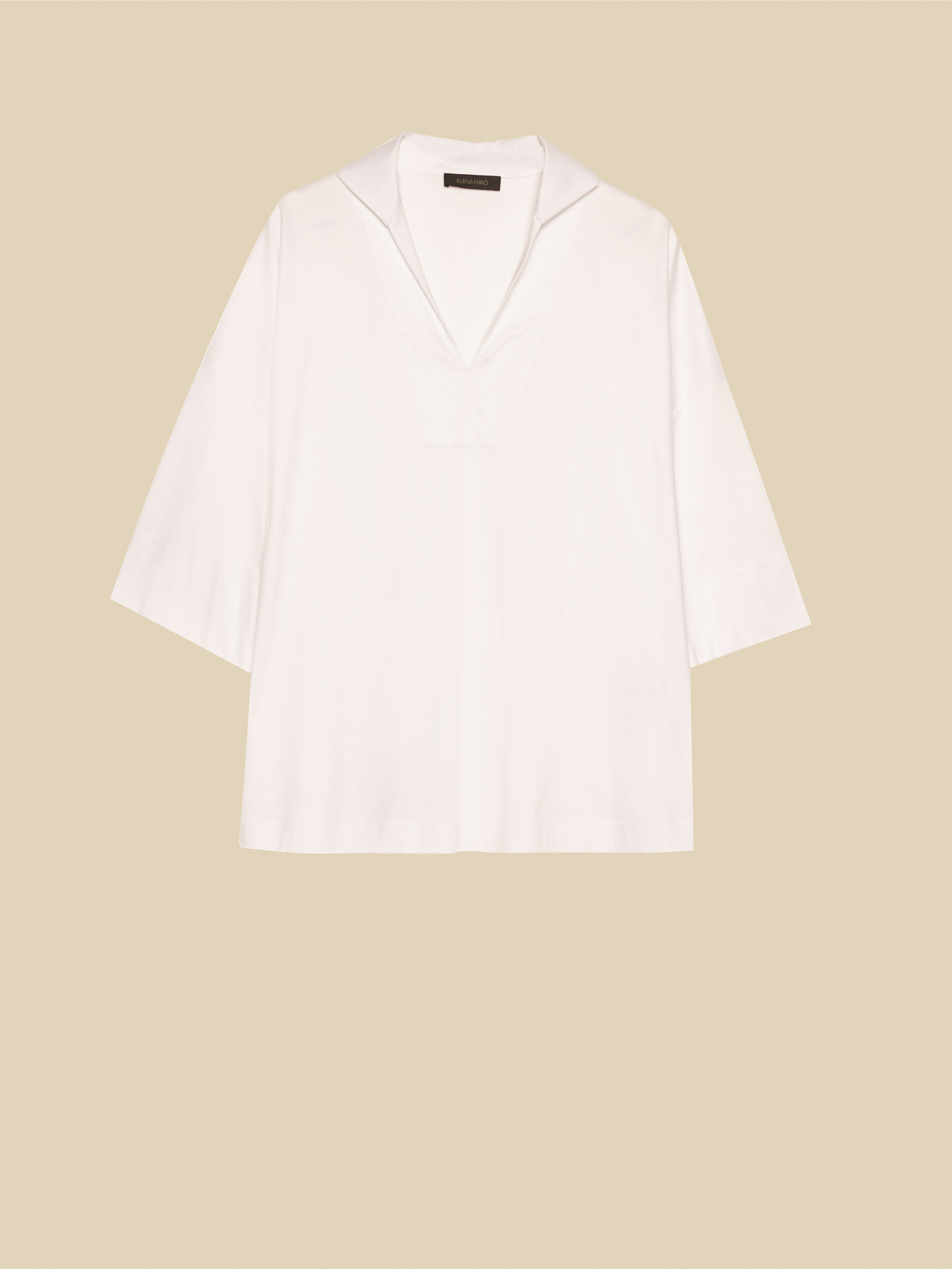 Mercerized jersey polo shirt image number 4